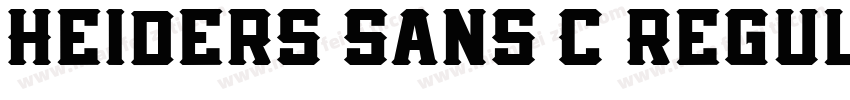 Heiders Sans C Regul字体转换